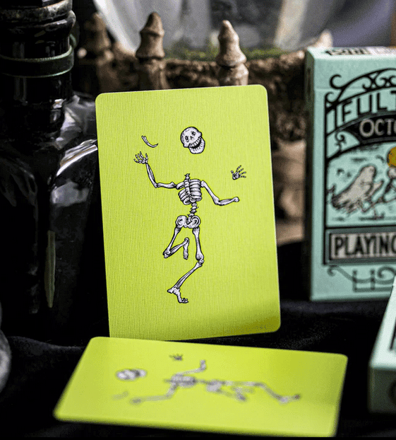 Fulton October UV Glow Green Edition Playing Cards