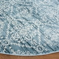 thumbnail image 3 of SAFAVIEH Martha Stewart Isabella Tazmin Diamond Area Rug, Denim Blue/Ivory, 6'7" x 6'7" Round, 3 of 11