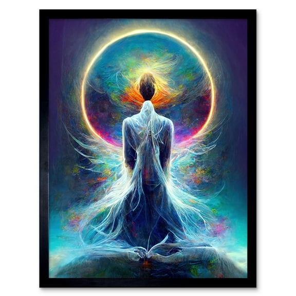 Mystical Psychic Spiritual Dream Art Print Framed Poster Wall Decor 12x16 inch