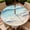 Beach, variant on ARTSLION Round Outdoor Tablecloth with Umbrella Hole, Zippered Fitted Tablecloth with Elastic Edge, Waterproof Table Cloth Cover for Picnic Party Fits 61"-65" Round Table, Pink Cloud