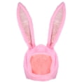 thumbnail image 1 of FELTECHELECTR Sombrero de conejo de Pascua, sombrero de conejo de peluche con orejas 3D, accesorio divertido para fotos, disfraz de cosplay para fiesta, 1 of 6