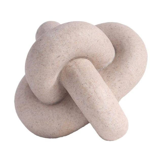 Escultura geométrica de nudo para de hogar, figura moderna para escritorio y mesa