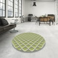 thumbnail image 4 of Ahgly Company Machine Washable Indoor Round Transitional Gold Area Rugs, 4' Round, 4 of 7