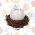 thumbnail image 4 of Ovzne Easter Cute Home Flower Pot Little Rabbits Resin Woven Ornament On Clearance, 4 of 6