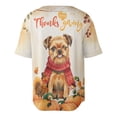 thumbnail image 2 of Happy Thanksgiving Brussels Griffon with Turkey Pumpkins Autumn Vibes All Over Print 3D Baseball Shirt Griff Dog Lover Softball Sport - 12018, 2 of 6