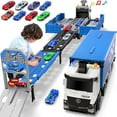 thumbnail image 1 of Pista de carreras Toy Carrier Truck con 8 coches de carreras para niños de más de 3 años, 1 of 6