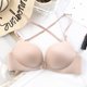 thumbnail image 5 of Gibobby Brasieres Deportivos Para Mujer Hebilla frontal Volver Moda Superficie ligera sexy Sin anillo de Ropa interior Femenina pequeño Sujetador de primavera y verano(Beige,85B), 5 of 5