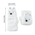 thumbnail image 4 of Gants Renard pour Femmes Hiver Peluche Fausse Fourrure Mitaine Mignonne, 4 of 4