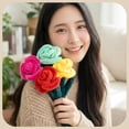 thumbnail image 3 of 1 Pcs Plush Yellow Rose Flower Stuffed Bendable Stems Plush Toys Bouquet Toy Soft Floral 11 Inch for Graduation 2026 Mother's Day Valentines Day Girl Girlfriend Wife Family and Friends, 3 of 23