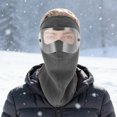 thumbnail image 4 of Unique Bargains 1 Pc Windproof Face Mask Removable Balaclava for Cycling Dark Gray, 4 of 6