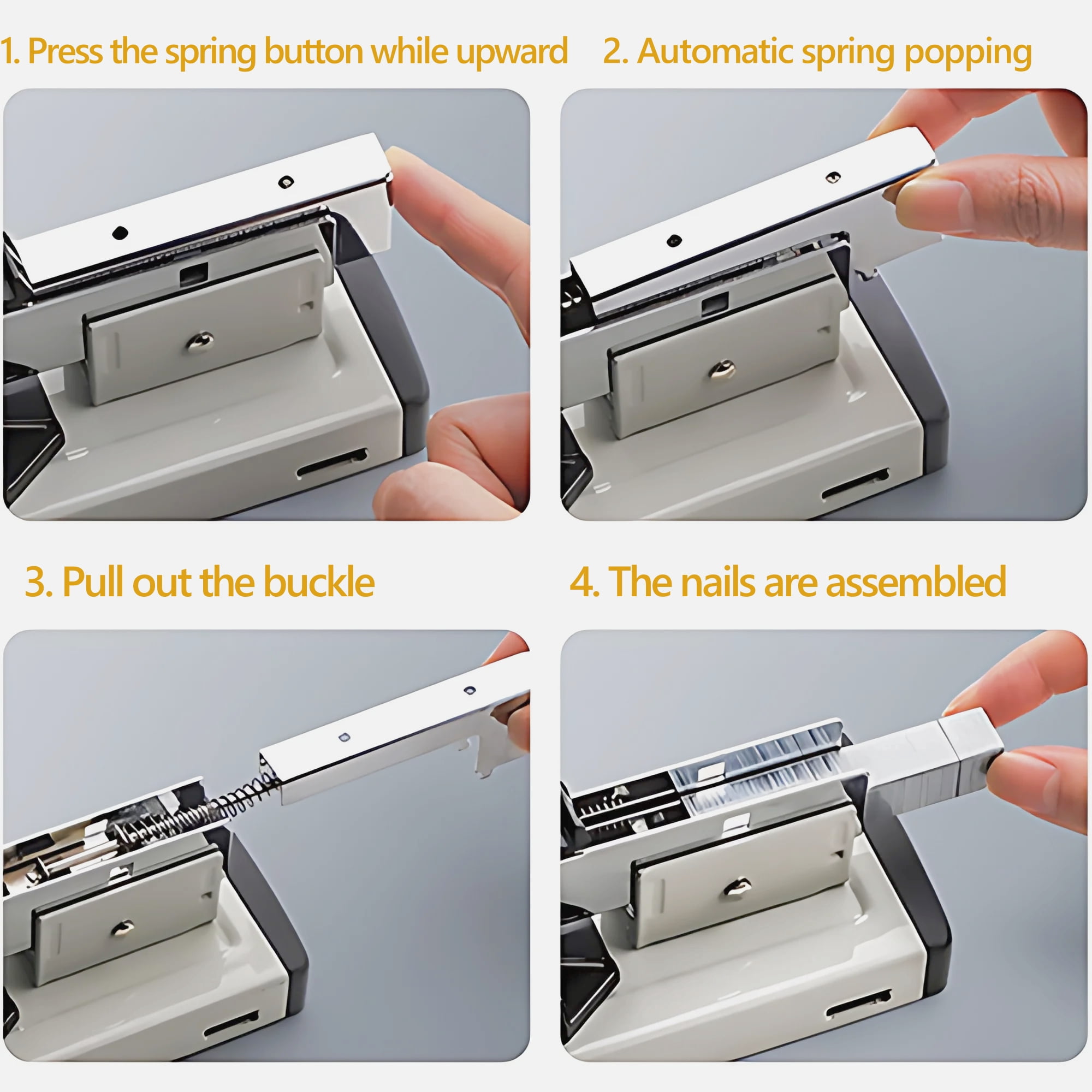 IAJXWI Heavy Duty Stapler, 100-Sheet Capacity, with 1000pcs Staples (23/13) for Office Home Use Paper Business