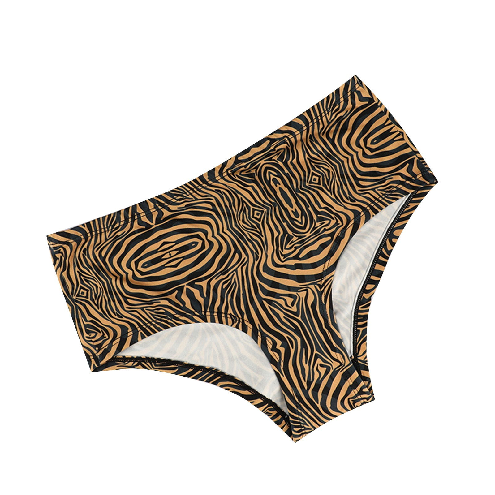 LBECLEY After Birth Belly Women's Leopard Print High Waist Tight Briefs  Boxer Underwear Breathable Underwear Satin Panties Lace Trim Khaki L 