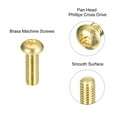 thumbnail image 4 of Brass Machine Screws, M4x12mm Phillips Pan Head Fastener Bolts for Furniture, Office Equipment, Electronics 60Pack, 4 of 6