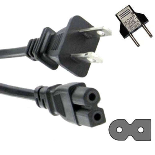 HQRP AC Power Cable Cord, 10 ft Long for Sharp AQUOS LC19SB28UT LC