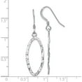 thumbnail image 4 of Sterling Silver Jbsp's D/C Shepherd Hook Dangle Earrings (43 X 11.68) Made In India va26, 4 of 5