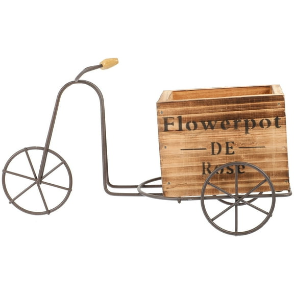 UNOMOR Cute Bike Decoration Metal Iron Bicycle Sculpture for Living Room Decor 1Set