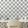 thumbnail image 3 of Ambesonne Ethnic Peel & Stick Wallpaper for Home, Mandala Like Lotus Flower, 13"x72", Charcoal Grey White, 3 of 6