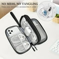 thumbnail image 5 of QenASHaing Travel Cable Organizer Pouch, Double Layer Electronic Accessories Carry Case for Cords Chargers Phone and Earphones, 5 of 7