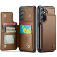 thumbnail image 1 of Funda para Samsung Galaxy S23 FE con tarjetero, funda tipo cartera para hombre y mujer con bloqueo RFID, funda de piel resistente con soporte y cierre magnético, a prueba de golpes, 1 of 10