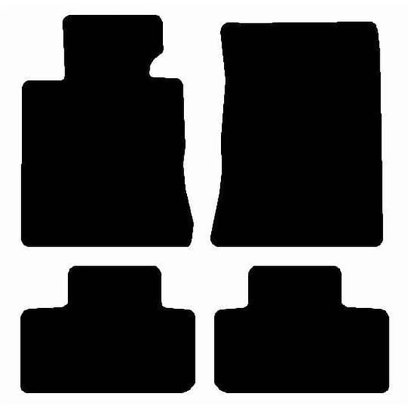 Auto Mats and Accessories 4 Piece Set Custom Carpeted Floor Mats Compatible with 2010-2016 Hyundai Genesis Coupe (Black) Made in the USA