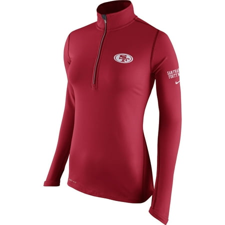 - San Francisco 49ers Nike Women's Tailgate Element Half-Zip Jacket - Scarlet