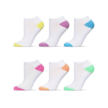 

Just Me 6 Pair Women s Spacedye Heel and Toe Half Cushioned Low Cut Socks - Mens - Male