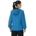 thumbnail image 3 of Xidunhg Women's Lightweight Jacket Waterproof Packable with Hood Cycling Bike Outdoor Jacket Windbreaker Blue L, 3 of 12