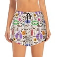 thumbnail image 4 of Lsque Dog Doing Yoga Printed Women's Running Shorts with Liner Pockets,Elastic Quick Dry Workout Athletic Gym Yoga Shorts,Womens High Waist Shorts-Medium, 4 of 9