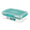 thumbnail image 1 of Sistema To Go Stax Leakproof Food Storage Container, 2.2 L, Airtight, Stackable, Easy Locking Clips, BPA-Free, Blue OR Teal (Colour Not Selectable), 1 of 6