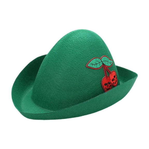 amagogo Felt Halloween Hat Comfortable Party Hat for Cosplay Party Halloween Fancy Dress Cherries