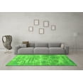thumbnail image 3 of Ahgly Company Machine Washable Indoor Rectangle Oriental Green Industrial Area Rugs, 8' x 10', 3 of 4