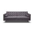 thumbnail image 4 of Whiteline Modern Living White Giovanni Faux Leather Contemporary Sofa Bed, 4 of 18