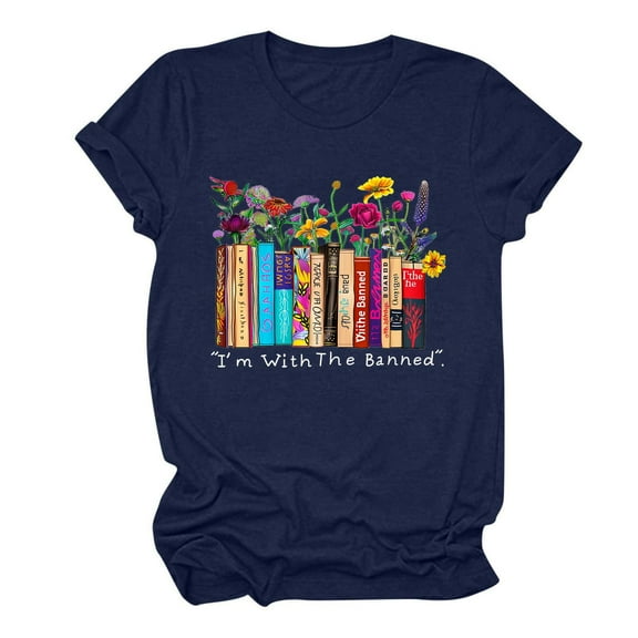 Raeneomay Oversized T Shirts for Women Fashion CrewNeck Printed Short Sleeve T-Shirt Casual Loose Shirt Tops