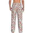 thumbnail image 2 of Bixox Men's Happy Foxy Faces Patterned Pajama Pants with Pockets Lounge Clothes for Home, 2 of 5
