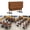 Walnut2 55.1in, variant on 2PCS Conference Table with Wheels, 47.2“ Folding Conference Table, Flip Top Nesting Training Table, Large Mobile Meeting Tables for Office