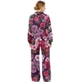 thumbnail image 6 of Renewold Womens Sweatsuits 2 Piece Set Long Sleeve Sweatshirts High Waisted Pants Vacation Outfits Matching Tracksuit Sets Sportswear for Women, Retro Rose Floral Print, M, 6 of 7