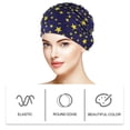 thumbnail image 2 of Shisuyan 2pcs Pleated Adorable Swimming Caps Unisex Waterproof Elastic Swim, 2 of 8