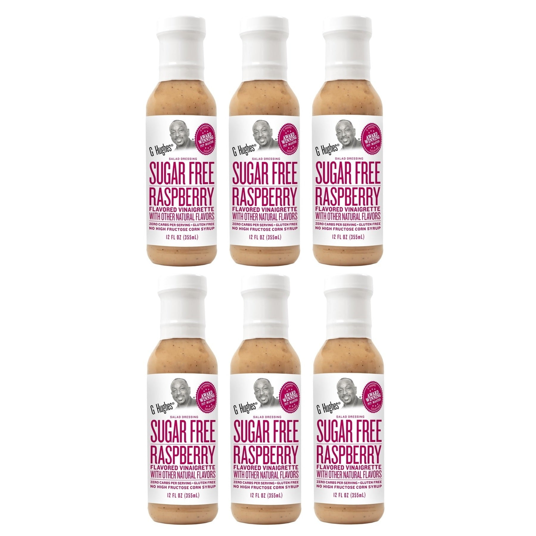 G Hughes' SugarFree Salad Dressings Raspberry Vinaigrette Size 6