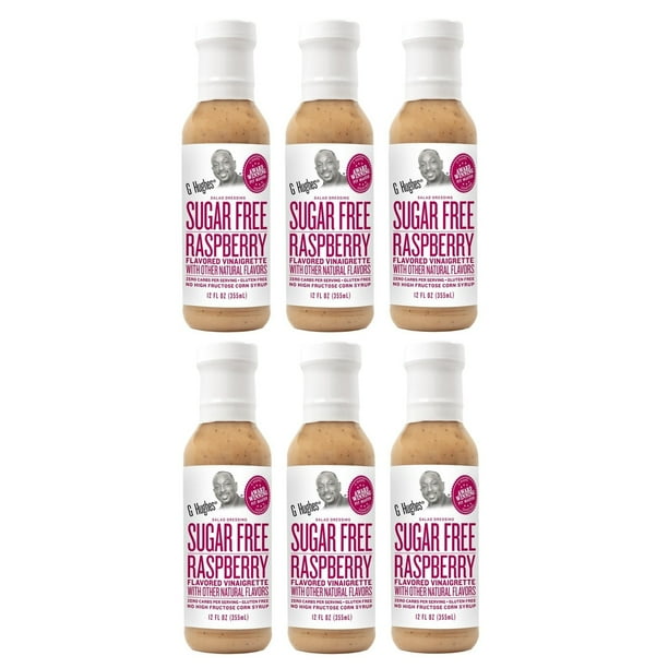 G Hughes' SugarFree Salad Dressings Raspberry Vinaigrette Size 6