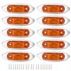 thumbnail image 1 of 10Pcs 3 LED Side Marker Lights Waterproof Dustproof Piranha Lamp for Truck Trailer Lorry Amber, 1 of 2
