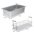 thumbnail image 2 of Large Electric Fryer, 12.7Qt Stainless Steel Single-Cylinder Deep Fryer with Basket Silver, 2 of 8