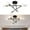 Black Gold 1, variant on Ceiling Semi Flush Mount Ceiling Light 6-Light Pendant Lighting Ceiling Light Black Gold 1