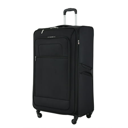 Protege Arendale 32-Inch Expandable Softside Spinner Rolling Luggage, Black