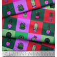 thumbnail image 2 of Soimoi Poly Georgette Fabric Cactus Tree Print Fabric by Yard 52 Inch Wide, 2 of 3