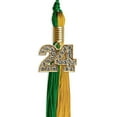thumbnail image 5 of Endea Graduation Green/Bright Gold Graduation Tassel with Gold Date Drop, 5 of 11