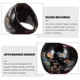 thumbnail image 4 of SHISUYAN 4 Pcs Hand Made Glass Rings for Women with Pattern Fairy Cottagecore Style, 4 of 8