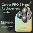 thumbnail image 5 of Skull Shaver Carver Blade PRO 3 Head Compact Replacement, 1 Piece, 5 of 7