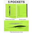 thumbnail image 6 of Little Donkey Andy Men's Packable Lightweight Waterproof Cycling Jacket, Convertible Quick Dry Running Jacket Windbreaker with Removable Sleeves and Hood, Fluorescent Yellow L, 6 of 7