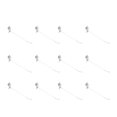 thumbnail image 1 of Slat Wall Hooks, 50pcs Silver Slat Wall Hanging Hooks Storage Function  for Cell Phone Store, 1 of 7