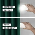 thumbnail image 4 of FY FIBER HOUSE 100% Blackout Curtains 2 Panels,Light Blocking Thermal Insulated Velour Privacy Drapes for Living Room/Farmhouse/Bedroom,W42 x L95 Inch,Dark Green, 4 of 5